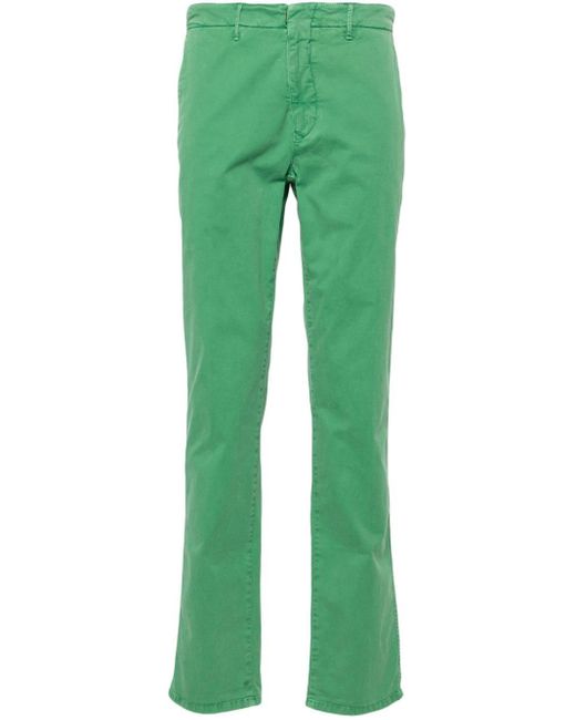 Incotex Green Straight-leg Cotton-blend Chinos for men