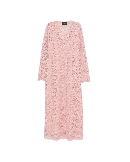 Simonetta Ravizza Pink Vanilla Midi Dress