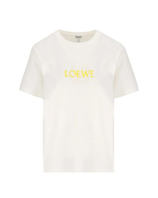 Loewe White Logo Cotton T-Shirt