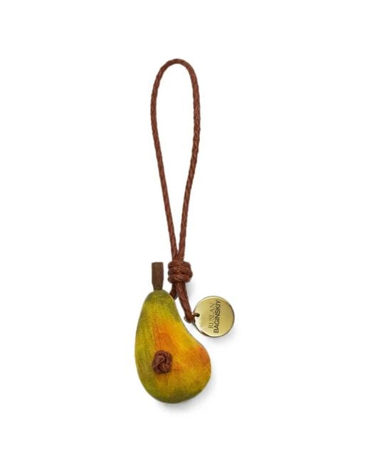 Ruslan Baginskiy Metallic Pear Bag Charm