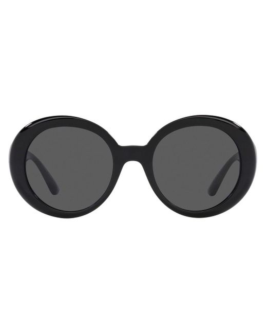Versace Black Tinted Round-frame Sunglasses