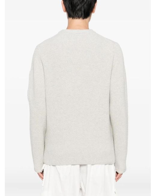 C P Company Pullover mit Logo-Patch in White für Herren