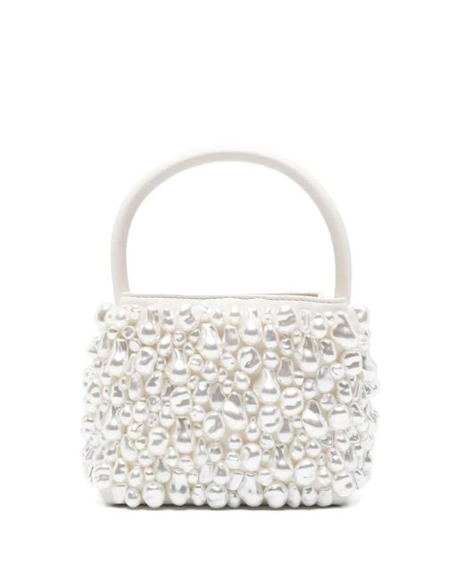 Cult Gaia Solene パールトリム ハンドバッグ White