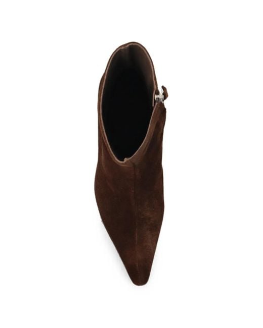 Alohas Brown Ambar Pointed-Toe Ankle Boots