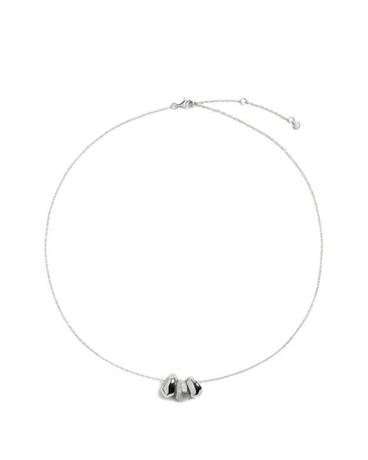 Monica Vinader White Antica Bead-Embellished Necklace
