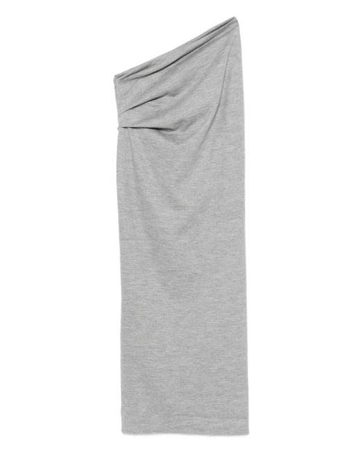 Entire studios Gray Draped Wool Skirt