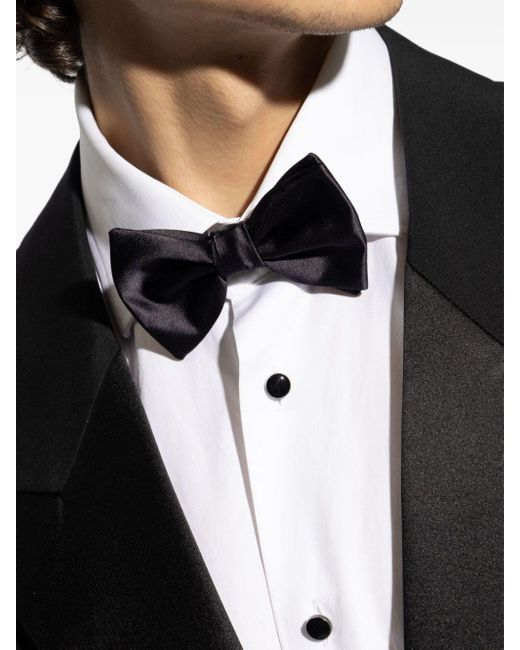 Giorgio Armani Blue Adjustable-fit Silk Bow Tie for men