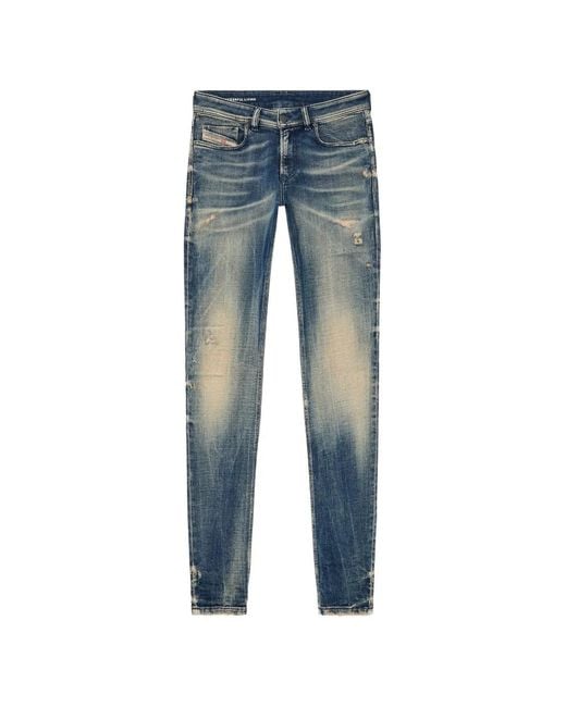 DIESEL Blue Skinny Jeans Low Waist 1979 Sleenker for men