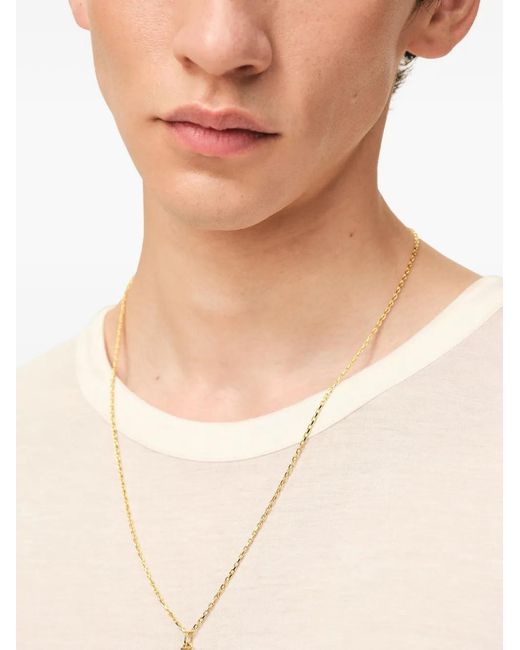 AMI White Number-Pendant Necklace