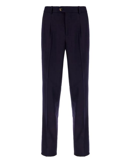 Brunello Cucinelli Blue Tailored Trousers for men