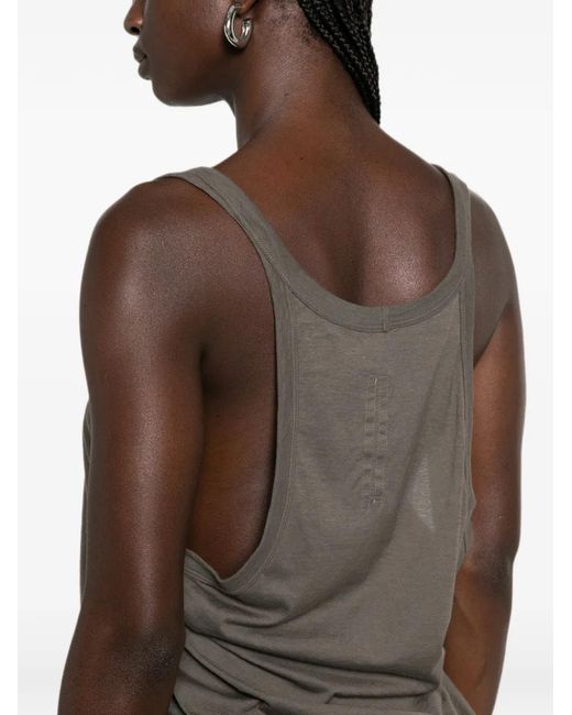 Rick Owens Brown Pony Tank Top