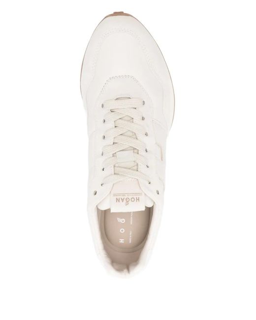 Hogan White Flat Shoes for men