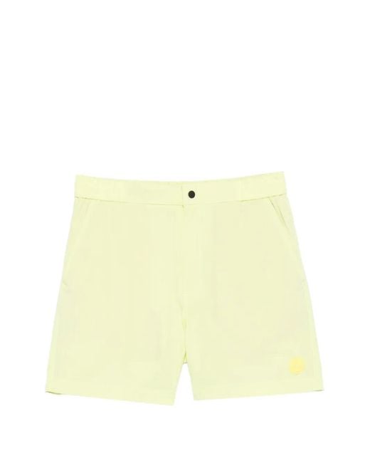 People Of Shibuya Yellow Logo-Patch Swim Shorts for men