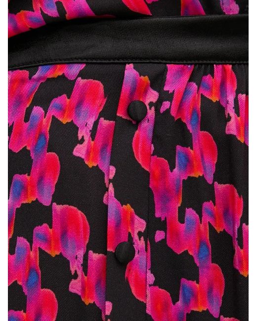 La Petite Francaise Purple Jovial Printed Midi Skirt