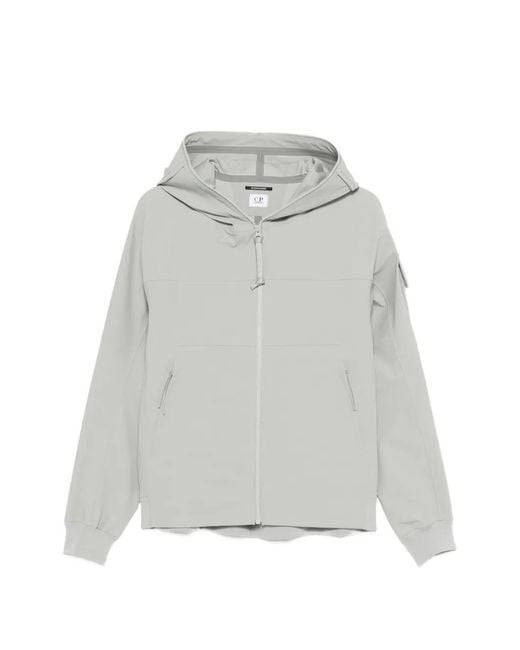 C P Company Gray Mmetropolis Series Metroshell Hooded Jacket for men
