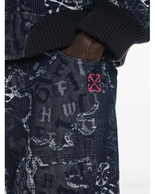 Vaqueros Rectos Arrow Off-White c/o Virgil Abloh de hombre de color Blue