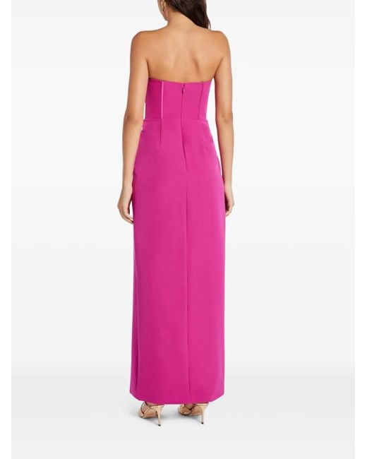 Abito Da Sera Con Applicazione di Monique Lhuillier in Pink