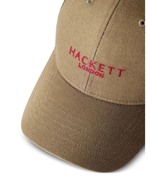 Hackett Brown Logo-Embroidered Cap for men
