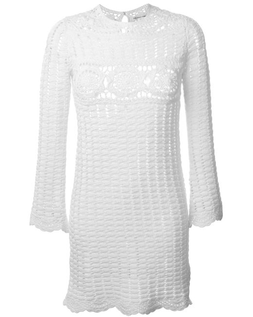 Étoile Isabel Marant White Harriet Crochet Dress 