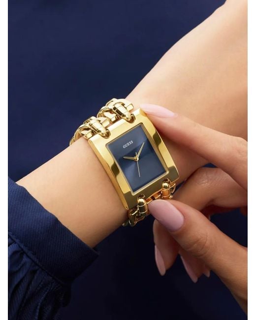 Guess Metallic Mod Heavy Metal Tone Analog Watch