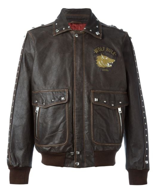 DIESEL Brown 'l-greif' Jacket for men