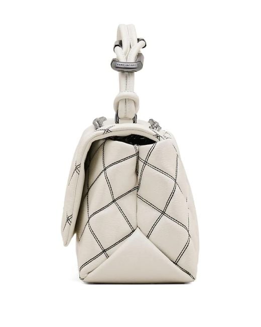 Marc Jacobs White The Quilted Shoulder Bag