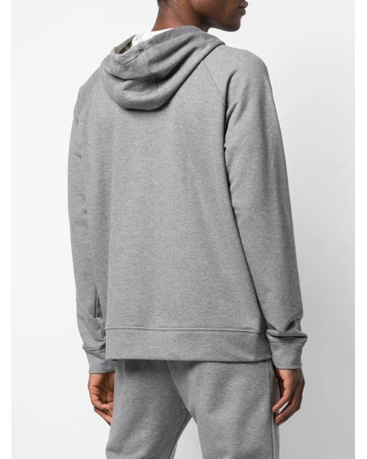 Delantic Gray East Atlanta Runway Fleece Hoodie for men