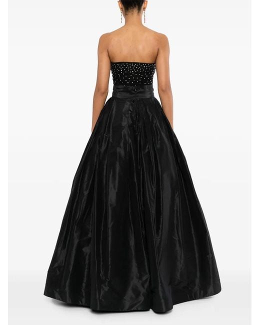 Naeem Khan Black Taffeta Ball Skirt