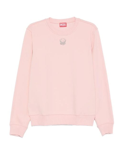 Felpa Girocollo di DIESEL in Pink da Uomo