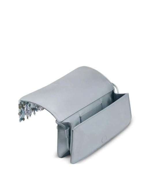 Cult Gaia White Idalia Bead-Embellished Shoulder Bag