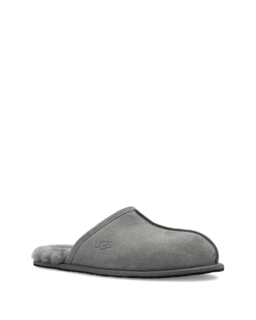 Ugg Gray Suede Sheepskin Slippers for men