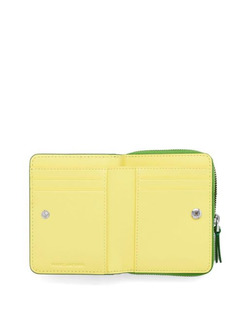 Marc Jacobs Green The Leather Mini Compact Wallet