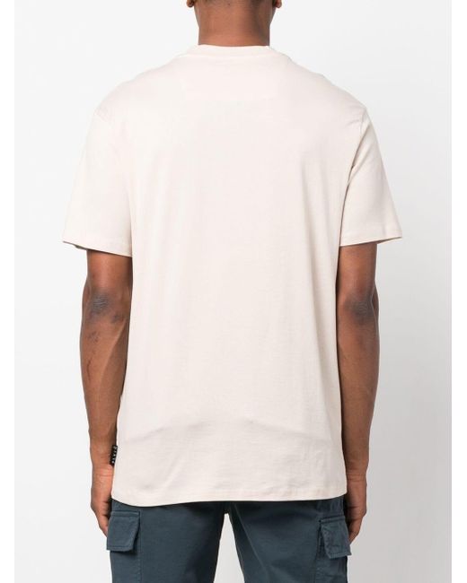 メンズ Philipp Plein スカル ロゴ Tシャツ White