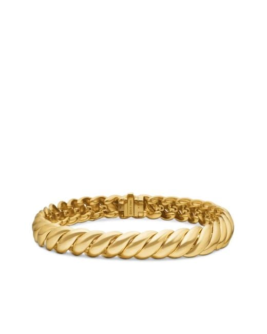 David Yurman Metallic 18Kt Sculpted Cable Bracelet (8.5Mm)