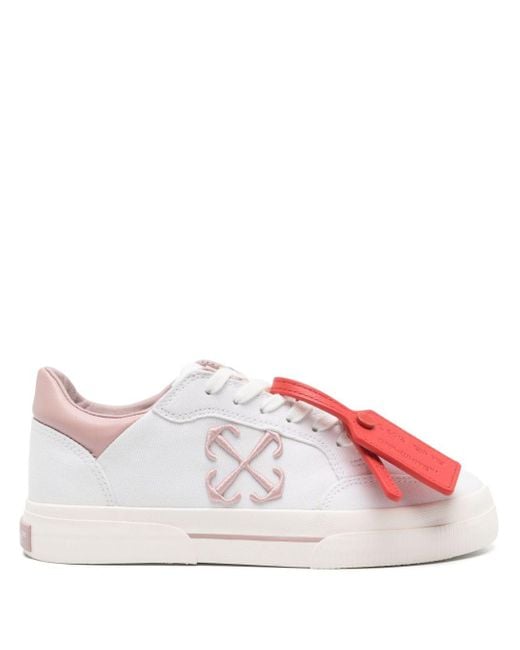 Off-White c/o Virgil Abloh Pink New Low Vulcanized Sneakers