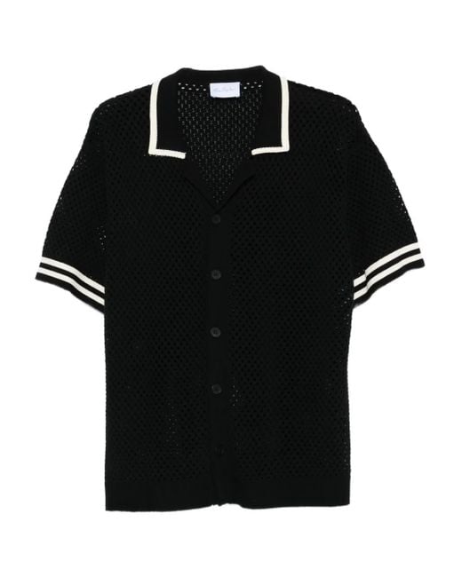 Camisa de punto con botones BLUE SKY INN de hombre de color Black