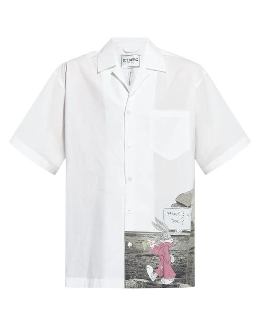 メンズ Iceberg Bugs Bunny シャツ White