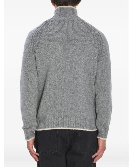 Moncler Pullover mit Stehkragen in Gray für Herren