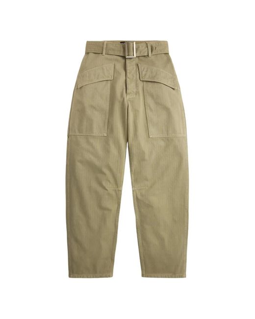 Pantalones Con Cinturón RRL de color Green