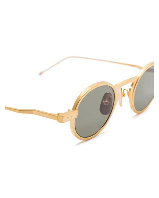 Thom Browne Natural Round-Frame Sunglasses