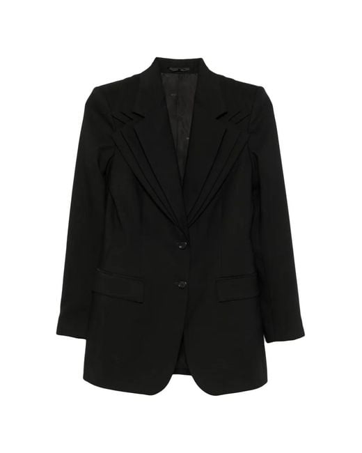 Viktor & Rolf Black Triple-Layer Wool Blazer
