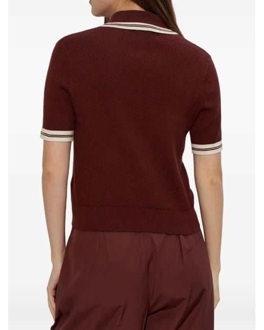 Rag & Bone Purple Laurie Polo Shirt
