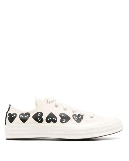 COMME DES GARÇONS PLAY Chuck 70 Multi Heart Sneakers in het White