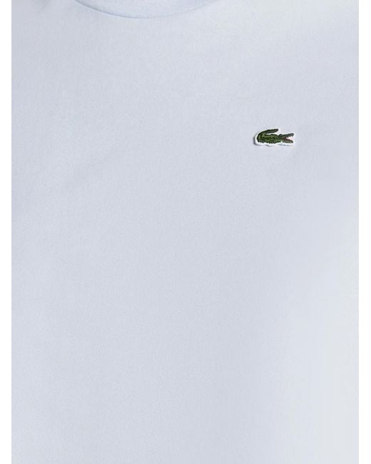 Lacoste White Crew-Neck T-Shirt