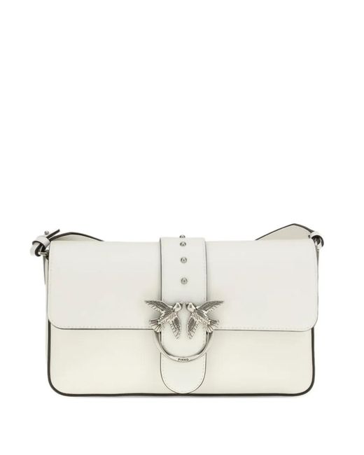 Pinko White Medium Shoulder Bag Love Bag