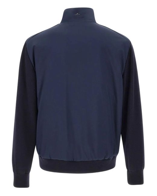 Paul & Shark Blue Zip-Fastenig Jacket for men