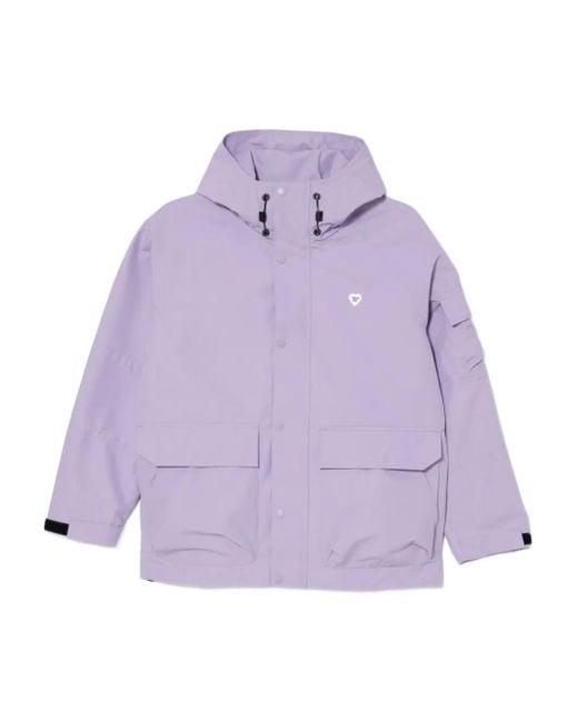 Chaqueta con logo en relieve Chocoolate de color Purple