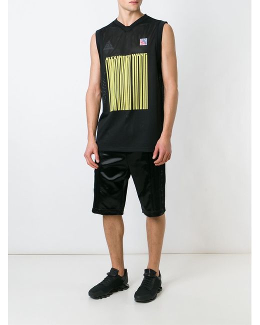 Alexander wang Logo Barcode Basketball Tank Top in Black for Men - Save 40% | Lyst