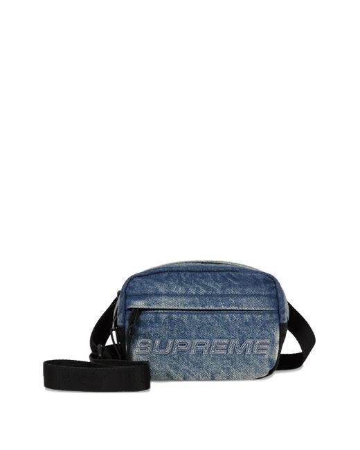 Supreme Mini Denim Messenger Bag in Blue for Men | Lyst