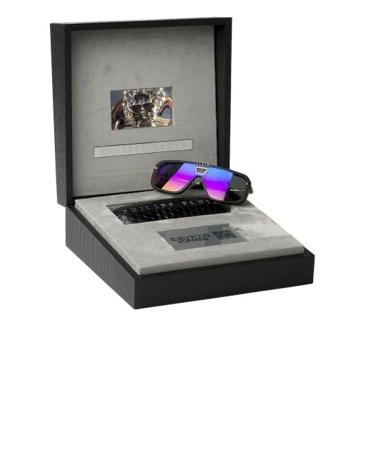 Philipp Plein Spp008M Sonnenbrille in Blue für Herren